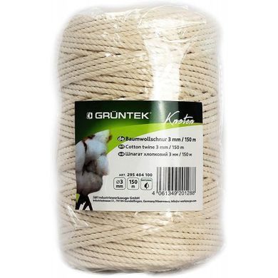 Шпагат коттоновий Gruntek Cotton twine 3 мм150 м 295404100 фото