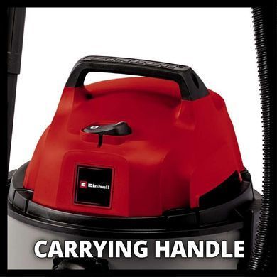 Einhell Пилосос професійний TC-VC 1815, 1250Вт, 180мБар, контейнер 15л, 3.6кг (356637) 2340290 фото