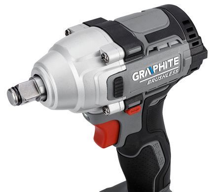Безщітковий ударний гайковерт GRAPHITE 04-618 18 В, 330 Нм, 1/2", без акумулятора та зарядного пристрою 58G028-1 фото