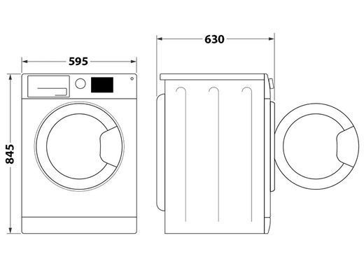 Whirlpool Пральна машина фронтальна, 9кг FFB9448BVUA (360856) FFB9448BVUA фото