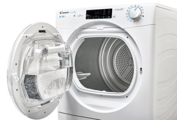 Candy Сушильна машина конденсаційна, 8кг, B, 58,5см, дисплей, Wi-Fi + Bluetooth, білий (356281) CSOEC8TE-S фото