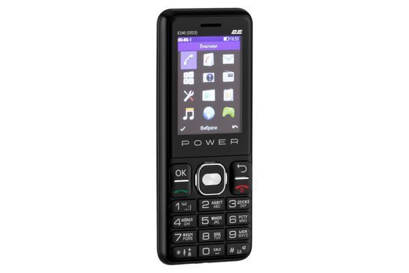 2E Мобільний телефон E240 2023 2.4" 2SIM, 2500mAh, Чорний (367216) 688130251068 фото