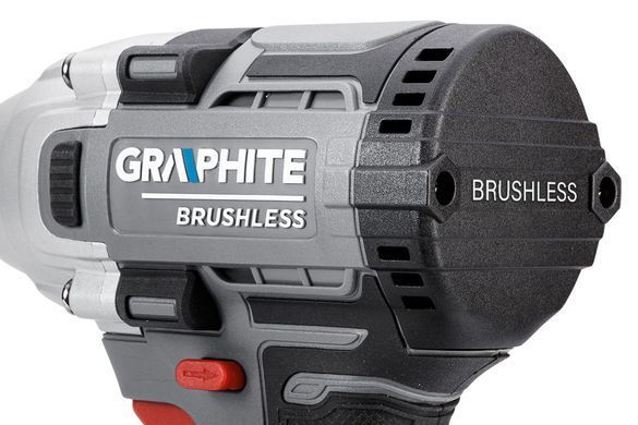 Безщітковий ударний гайковерт GRAPHITE 04-618 18 В, 330 Нм, 1/2", без акумулятора та зарядного пристрою 58G028-1 фото
