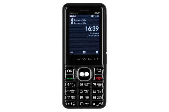 2E Мобільний телефон E240 2023 2.4" 2SIM, 2500mAh, Чорний (367216) 688130251068 фото