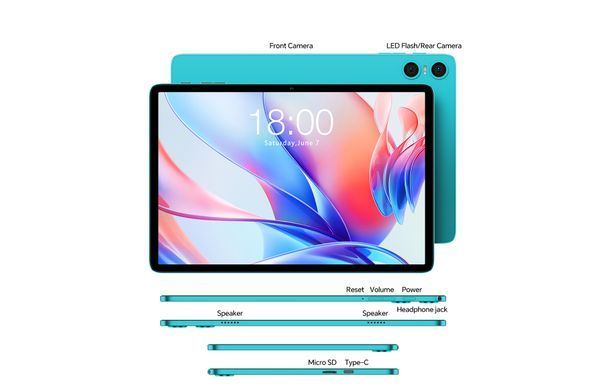 Планшет Teclast P30 10,1" 4ГБ, 64ГБ, 6000мА&bull;ч, Android, голубой 6940709686201 фото