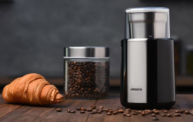 Кофемолка роторная ARDESTO 200Вт, объем зерен-60г, пластик/металл, черный (307991) WCG-8301 фото
