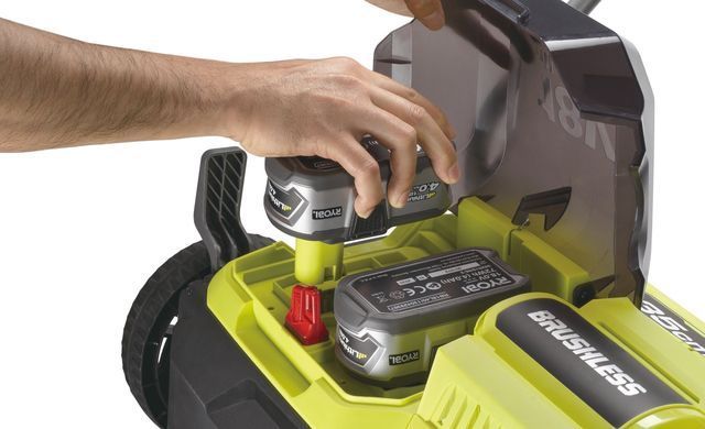 Ryobi Аэратор-скарификатор аккумуляторный ONE+ RY18SFX35A-240 18В акб 2х4А&middot;ч 35см 55л 10кг 5133004549 фото