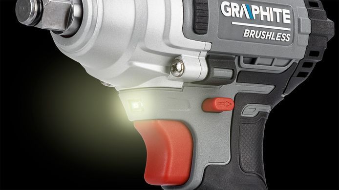 Безщітковий ударний гайковерт GRAPHITE 04-618 18 В, 330 Нм, 1/2", без акумулятора та зарядного пристрою 58G028-1 фото