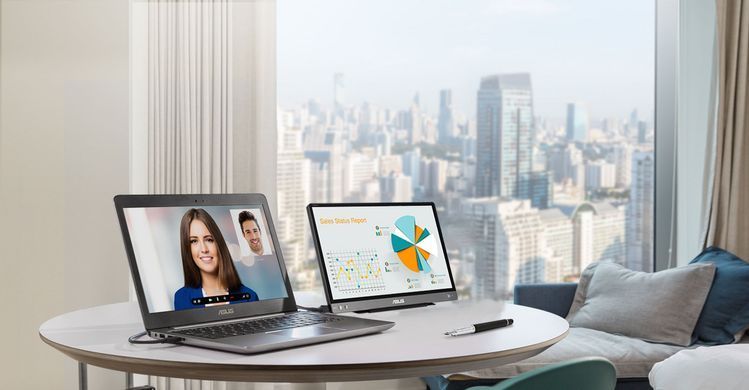 ASUS Монитор портативный 14" ZenScreen MB14AC USB-C, IPS, Cover 90LM0631-B01170 фото