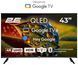 2E Телевизор 43" QLED 4K 60Hz Smart Google TV Black 2E-43A77Q