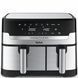 Tefal Мультипіч на 2 чаші Dual Easy Fry & Grill Air Fryer, 2700Вт, чаша-8,3 (5,2+3,1)л, сенсорне керування, 8 програм, гриль, пластик, нерж. сталь (371393) EY905D10