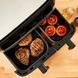 Tefal Мультипіч на 2 чаші Dual Easy Fry & Grill Air Fryer, 2700Вт, чаша-8,3 (5,2+3,1)л, сенсорне керування, 8 програм, гриль, пластик, нерж. сталь (371393) EY905D10