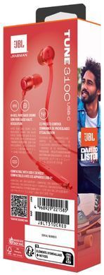 Навушники JBL TUNE 310C USB-C Red (JBLT310CRED) (6995503) JBLT310CRED фото