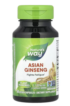 Азіатський женьшень (Asian Ginseng) 1120 мг 50 капсул