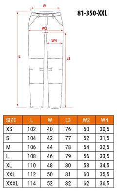 Штани робочі NEO TOOLS 81-350-3 Mix&Match Canvas Cordura, бежеві/чорні, посилені XXL