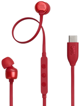 Наушники JBL TUNE 310C USB-C Red (JBLT310CRED) (6995503) JBLT310CRED фото