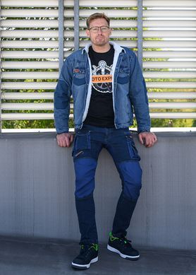 Рабочие штаны DENIM, усиление колена, размер S