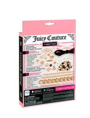 Набір для створення шарм-браслетів Make it Real Juicy Couture Королівський шарм 117 ел. (MR4431) dt_56928 фото