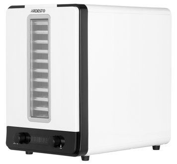 Сушарка для продуктів ARDESTO FDB-1138, 550Вт, поддонов -10+1x3см, макс-70&deg;С, рег.темп, пластик , білий (337837) FDB-1138 фото