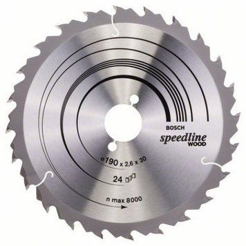 Диск пиляльний Bosch Speedline Wood 190 Z24(2608640801)