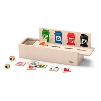 Деревянный сортер-игра Viga Toys Сортировка мусора (44504) dt_11836 фото