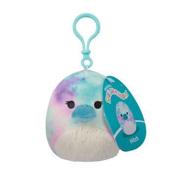 Мягкая игрушка на клипсе SQUISHMALLOWS &ndash; УТКОНОС БРИНДАЛ (9 cm) SQCP00215 фото