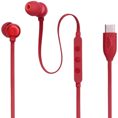 Навушники JBL TUNE 310C USB-C Red (JBLT310CRED) (6995503) JBLT310CRED фото