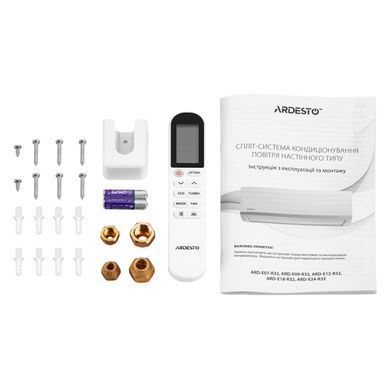 Кондиціонер Ardesto CoolSmart 25м2 інвертор 9000BTU 2.5кВт A/A -15&deg;С Wi-Fi R32 білий (390043) ARD-ACS09-I фото