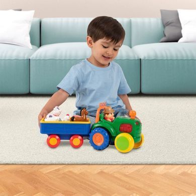 Игровой набор KIDDI SMART &ndash; ТРАКТОР С ТРЕЙЛЕРОМ (свет, украинский) 063180 фото