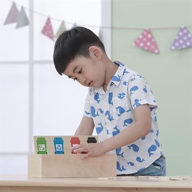 Дерев'яний сортер-гра Viga Toys Сортування сміття (44504) dt_11836 фото