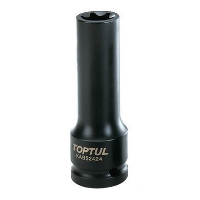 Головка торцева ударна довга 3/4" E24 L110мм TOPTUL KABS2424