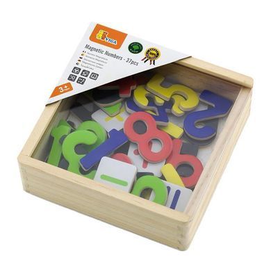 Набор магнитных цифр и знаков Viga Toys 37 шт. (50325) dt_2013 фото