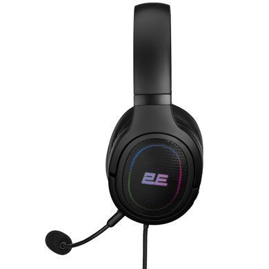Гарнітура ігрова 2E GAMING HG330, 7.1, USB-A, RGB, 2м, чорний (343456) 2E-HG330BK-7.1 фото