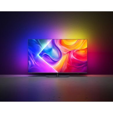 Телевізор 50", 4К QLED 120 Hz, VRR 144Hz Titan OS, 500 cd/m2, Ambilight, sound 40W, Wi-Fi 802.11ac,B PHILIPS 50PUS9010/12 3733571 фото