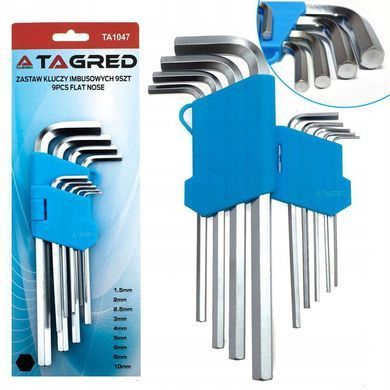 Шестигранные ключи HEX TAGRED TA1047 TA1047 фото