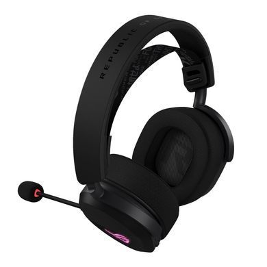 Гарнітура ігрова ASUS ROG Pelta, USB-A/BT/WL, RGB, 1.8м, чорний (382418) 90YH0410-BHUA00 фото