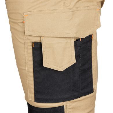 Штани робочі NEO TOOLS 81-350-3 Mix&Match Canvas Cordura, бежеві/чорні, посилені XXL