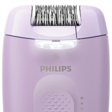 Епілятор Philips Series 2000 дисковий, від мережі, сух., насадок-3, з підсвіткою, фіолетовий (387532) BRE257/00 фото