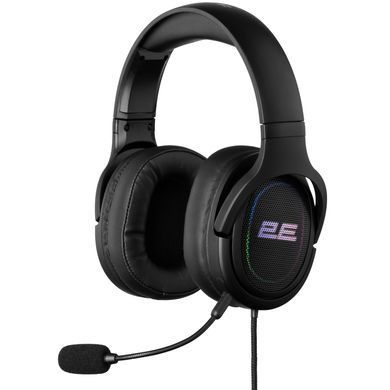 Гарнітура ігрова 2E GAMING HG330, 7.1, USB-A, RGB, 2м, чорний (343456) 2E-HG330BK-7.1 фото