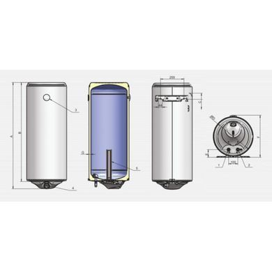 Водонагреватель Eldom Style 80 2,0 kW 72265W 000003172 фото