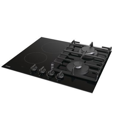 Gorenje Варильна поверхня комбінована (2 газ + 2 склокерам. ), 60см, чорний (326417) GCE691BSC фото