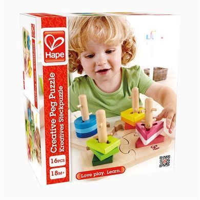 Дерев'яний пазл-сортер Hape Кольорові фігури (E0411) dt_12121 фото