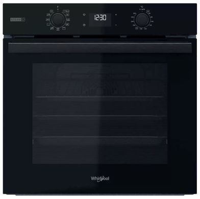 Whirlpool Духовой шкаф электрический, 71л, A+, дисплей, конвекция, телескопические направляющие, пар, черный OMSR58CU1SB фото