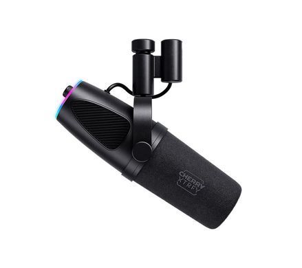 Мікрофон геймінговий CHERRY XTRFY NGALE X, Cardioid, USB-A, 2м, RGB, чорний (386182) CX-NGALE-X-RGB-BLACK фото