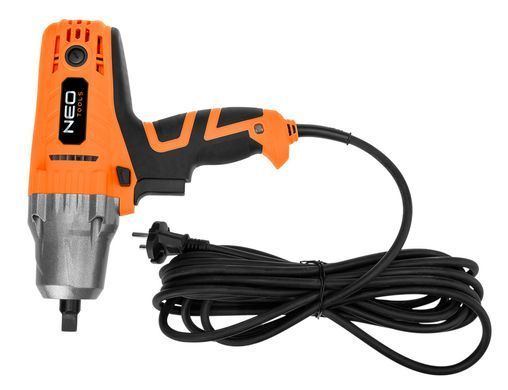 Ударний гайковерт NEO TOOLS 04-719, 450 Вт, 1/2", 350 Нм, 4 голівки, кабель 6 м 04-719 фото