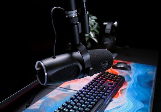 Мікрофон геймінговий CHERRY XTRFY NGALE X, Cardioid, USB-A, 2м, RGB, чорний (386182) CX-NGALE-X-RGB-BLACK фото