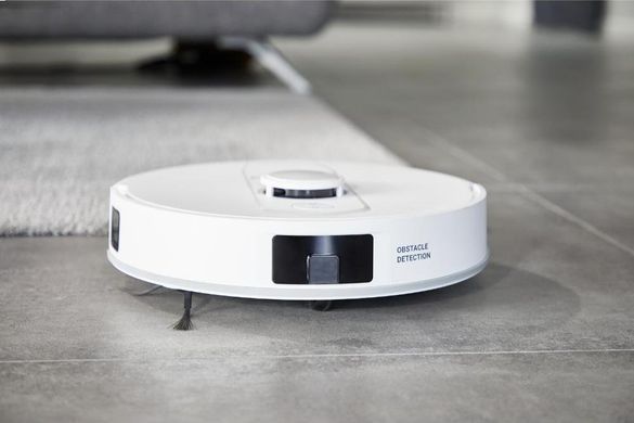 Rowenta Робот-пилосос миючий X-Plorer Serie 140+ Total Care, 5000ПаВт, h=9.5см, 0.29л, конт пил -0.28л, вода - вологе прибирання, автон. робота до 120хв, самоочистка, білий (382831) RR9197WH фото