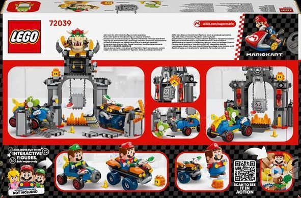 Конструктор LEGO Super Mario Mario Kart Bowser та його замок 1068 деталей (72039)