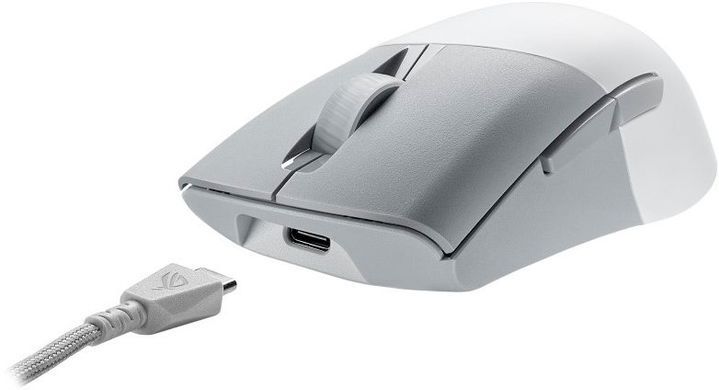 ASUS Миша ROG Keris AimPoint RGB USB/WL/BT White (359488) 90MP02V0-BMUA10 фото