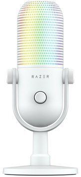 Мікрофон геймінговий Razer Seiren V3 Chroma, Uni, RGB, USB-A, 2м, білий (386935) RZ19-05060200-R3M1 фото
